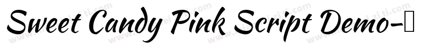 Sweet Candy Pink Script Demo字体转换